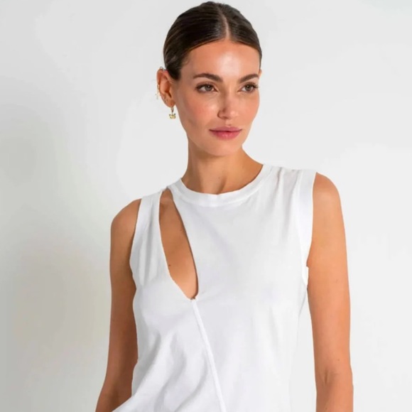 NWT N:PHILANTHROPY Troi Tank Cut-Out. White. 100% cotton. Small. - Picture 3 of 7